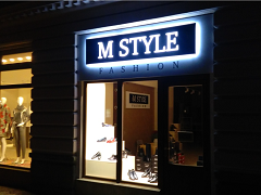 M STYLE Fashion LED reklama
