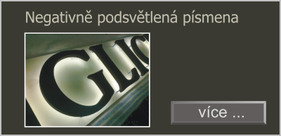 podsvětlená písmena