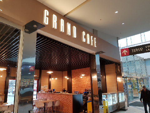 GRAND CAFE LED reklama Karlovy Vary