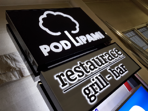 LED světelná reklama